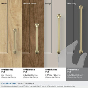 Amerock BP37381BBZ Golden Champagne Cabinet Pull 6-5/16 in (160 mm) Center-to-Center Cabinet Handle Factor Drawer Pull Kitchen Cabinet Handle Furniture Hardware