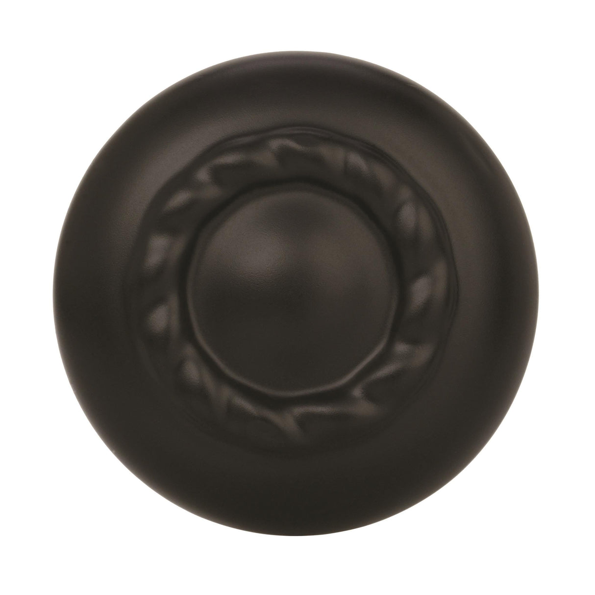 Amerock Cabinet Knob Matte Black 1-1/4 inch (32 mm) Diameter Inspirations 1 Pack Drawer Knob Cabinet Hardware