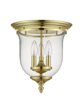 Livex Lighting 5021-02 Legacy 3-Light Ceiling Mount, Polished Brass