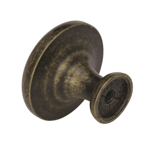 Amerock Cabinet Knob Elegant Brass 1-5/16 inch (33 mm) Diameter Nature'S Splendor 1 Pack Drawer Knob Cabinet Hardware