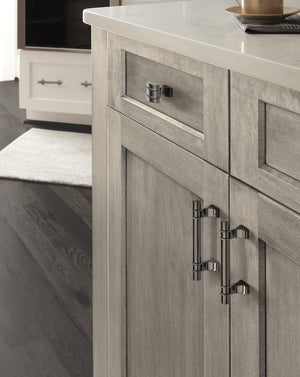 Amerock Cabinet Pull Gunmetal 3 inch (76 mm) Center to Center Davenport 1 Pack Drawer Pull Drawer Handle Cabinet Hardware