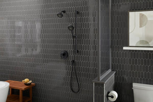 Gerber D460055BS Parma 4 1/2" 5-function Showerhead, 2.0GPM - Satin Black