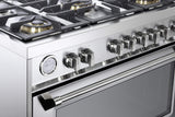 Verona VPFSGG365SS Prestige 36" Gas Single Oven Range - Stainless Steel