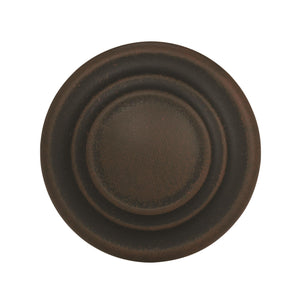 Amerock Cabinet Knob Antique Rust 1-5/16 inch (33 mm) Diameter Inspirations 1 Pack Drawer Knob Cabinet Hardware