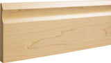 Hardware Resources BASE1-5-HMP 3/4" D x 5" H Hard Maple Cove Cutout Base Moulding