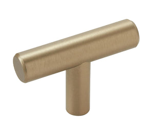 Amerock Cabinet Knob Golden Champagne 1-15/16 inch (49 mm) Length Bar Pulls 1 Pack Drawer Knob Cabinet Hardware