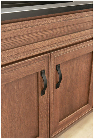 Jeffrey Alexander 80152-128SN 128 mm Center-to-Center Satin Nickel Strap Mirada Cabinet Pull