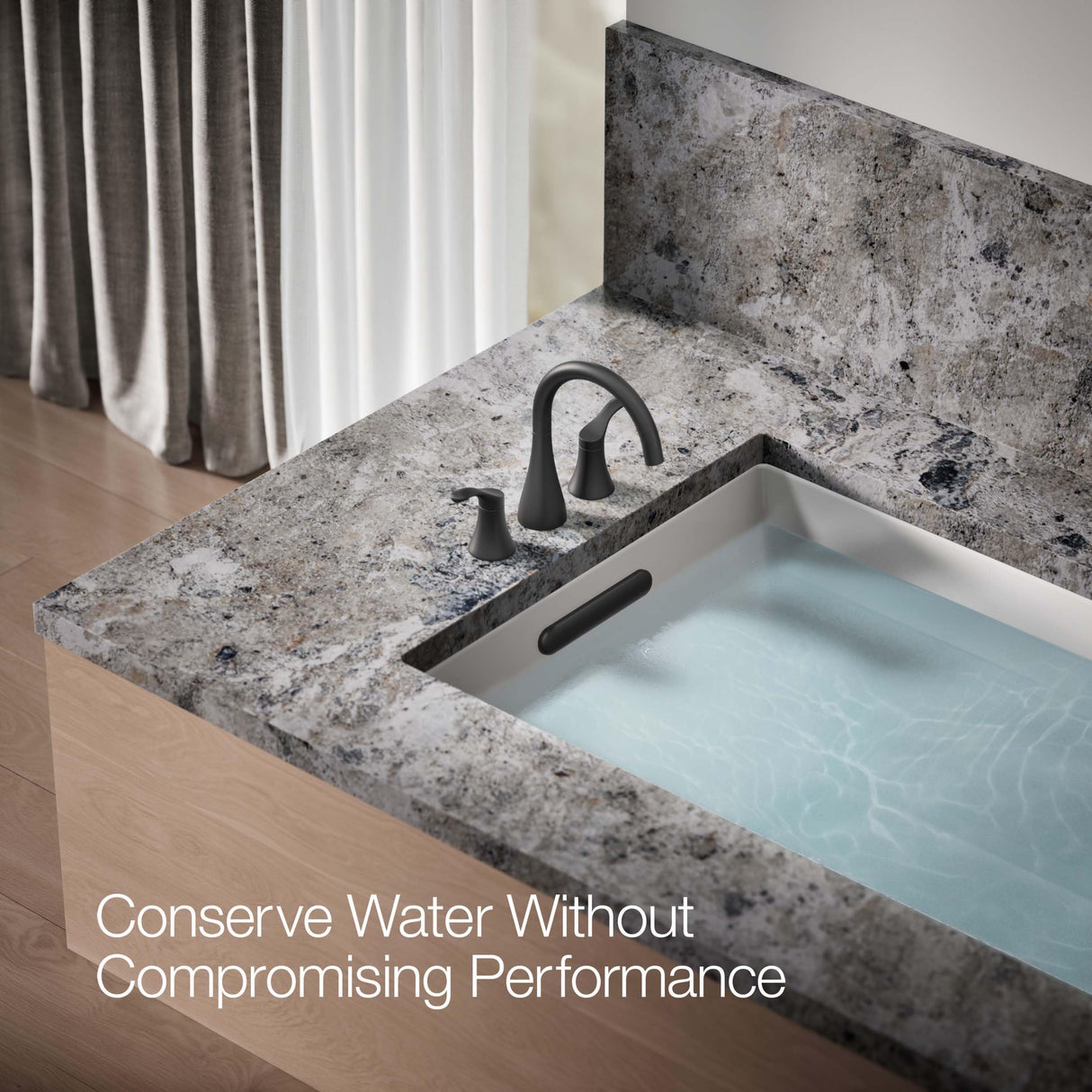 Kohler T26426-4-CP SIMPLICE Deck-mount bath faucet trim, Polished Chrome