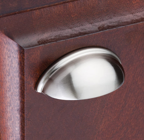 Elements 2981SN 3" Center-to-Center Satin Nickel Florence Cabinet Cup Pull