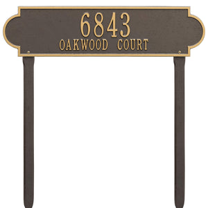 Whitehall 2991OG - Personalized Richmond Plaque -Estate- Lawn - 2 Line