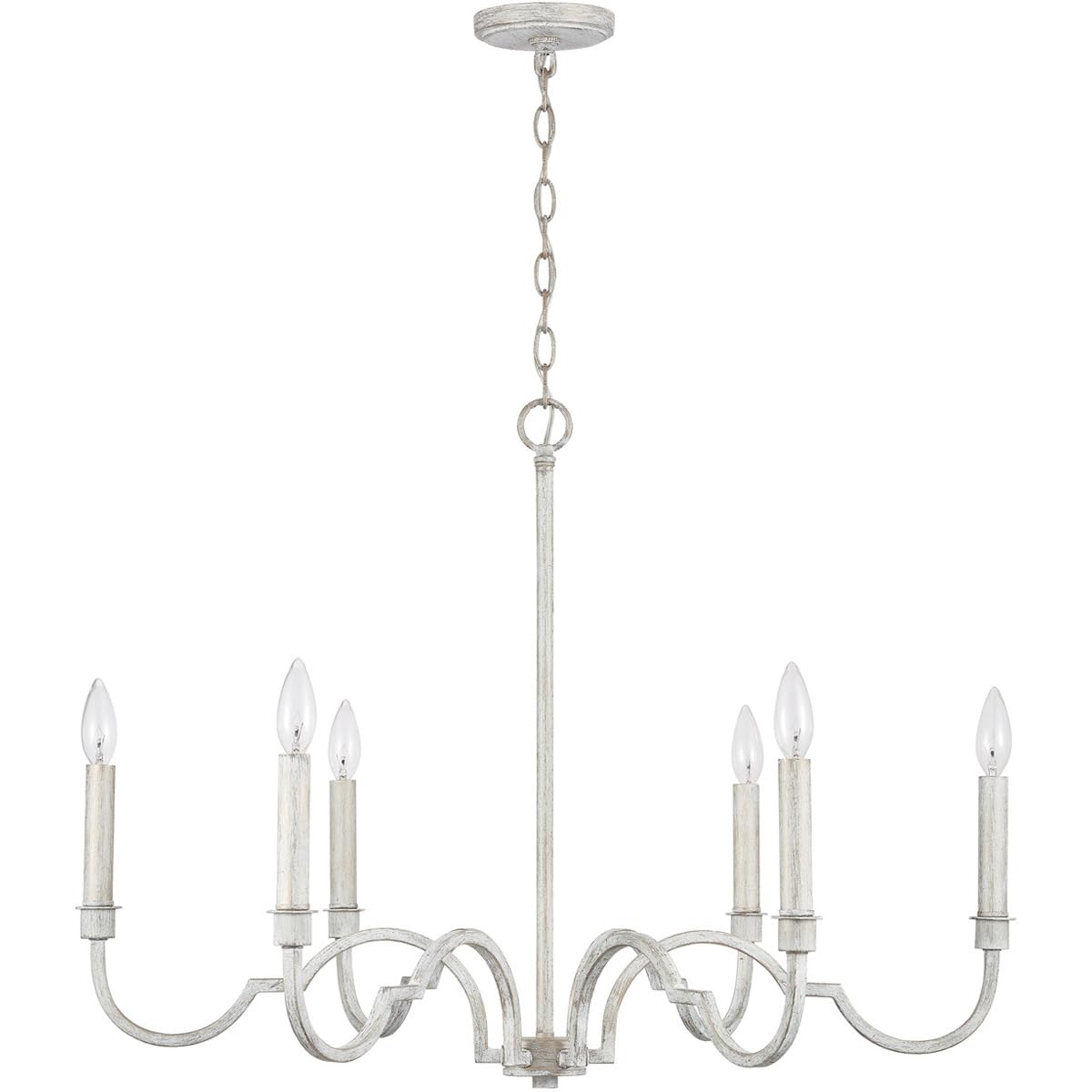 Capital Lighting 838551WW Demi 5 Light Island Winter White