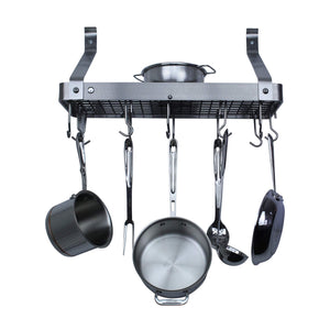 Enclume PR8BF-24 SS 24" Bookshelf Rack w/Straight Arms & 12 Hooks SS
