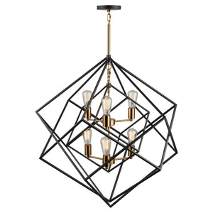 Artistry Pendant - Matte Black & Harvest Brass / 32.00