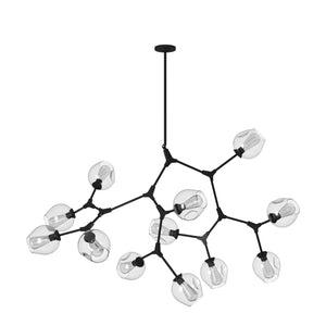 Organic Chandelier - Black / 58