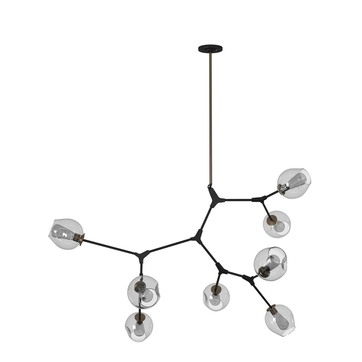 Organic Chandelier - Vintage Brass / 40.00