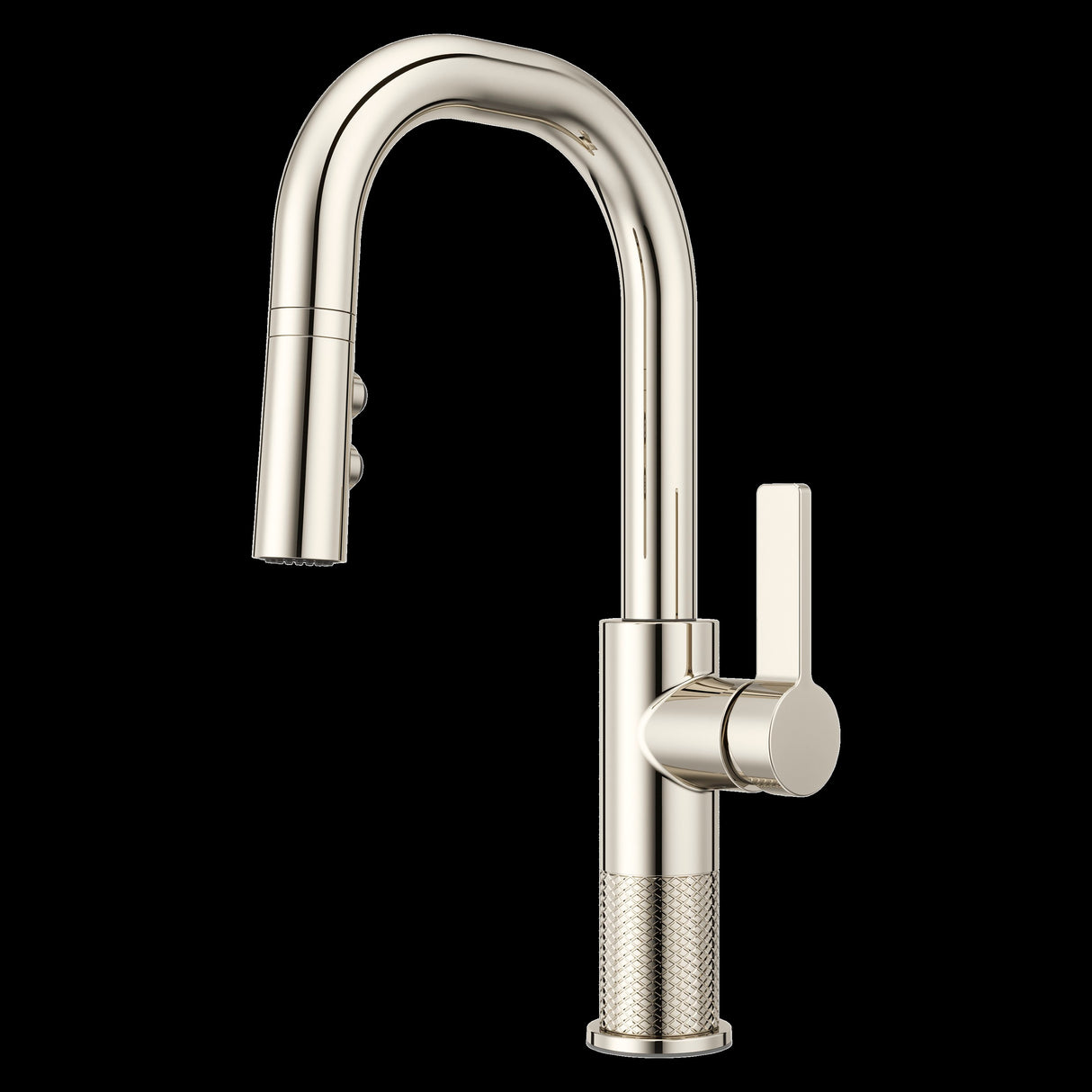 Montay 1-Handle Pull-Down Bar/Prep Faucet in Polished Nickel
