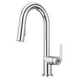 Tenet 1-Handle Pull-Down Bar/Prep Faucet in Polished Chrome