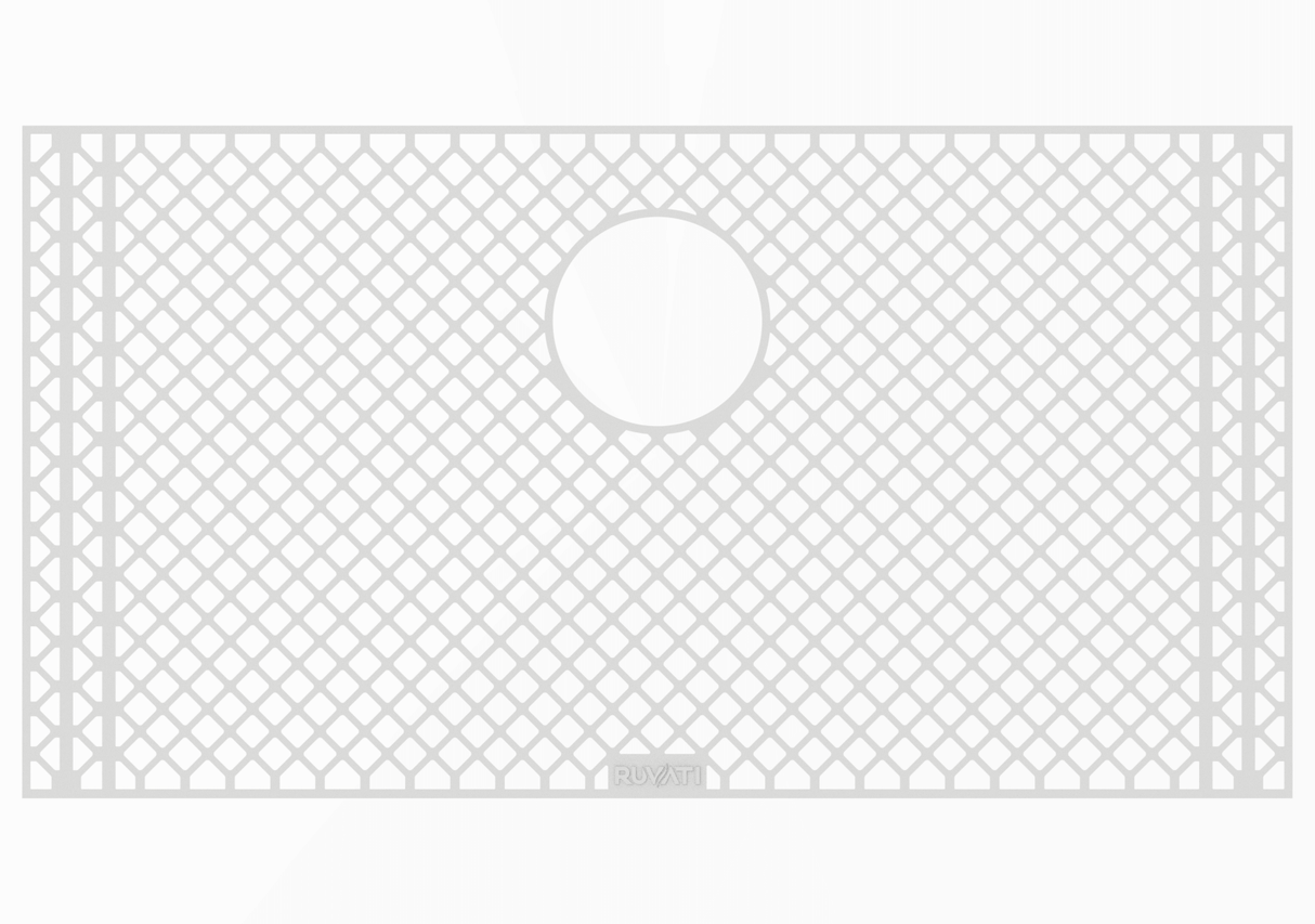 Ruvati Silicone Bottom Rinse Grid Sink Mat for RVH8300 Sink - Gray - RVA48300GR