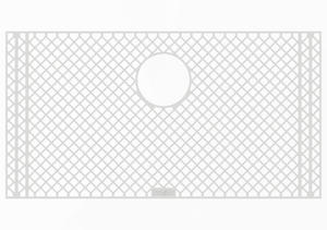 Ruvati Silicone Bottom Rinse Grid Sink Mat for RVH8300 Sink - Gray - RVA48300GR