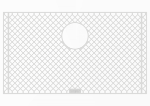Ruvati Silicone Bottom Rinse Grid Sink Mat for RVH8310 Sink - Gray - RVA48310GR