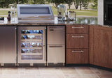 Perlick 15-Inch Signature Series Outdoor Built-In Counter Depth Drawer Refrigerator with 2.8 cu. ft. Capacity in Stainless Steel (HP15RM-4-5)