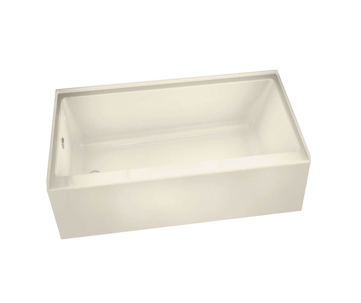 MAAX 105815-000-004-001 Rubix 6030 Acrylic Alcove Left-Hand Drain Bathtub in Bone