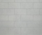 Swanstone MTMK-7236-1 36 x 72 Swanstone Metro Subway Tile Glue up Bathtub and Shower Single Wall Panel in Ash Gray MTMK7236.203