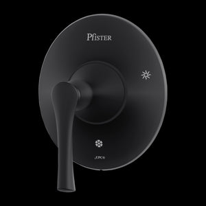 Rhen 1-Handle Tub & Shower Valve Only Trim in Matte Black
