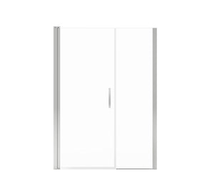 MAAX 138272-900-084-101 Manhattan 47-49 x 68 in. 6 mm Pivot Shower Door for Alcove Installation with Clear glass & Square Handle in Chrome