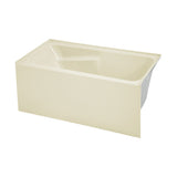 Voltaire 54" X 30" Right-Hand Drain Alcove Bathtub with Apron in Bisque