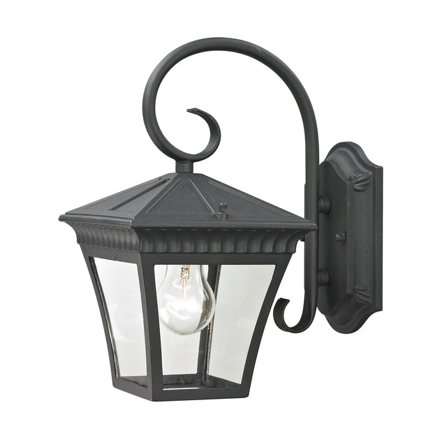 Elk 8401EW/65 Ridgewood 12'' High 1-Light Outdoor Sconce - Matte Textured Black