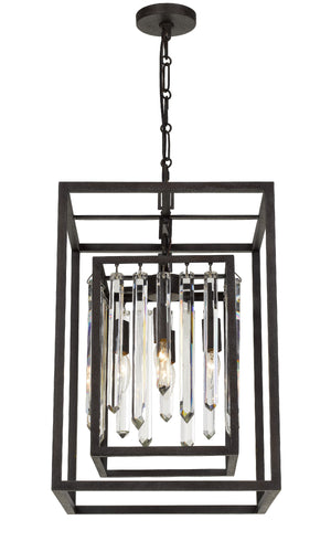 Hollis 4 Light Forged Bronze Mini Chandelier 8404-FB