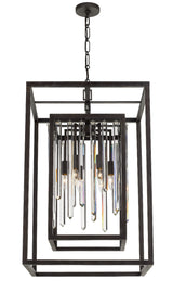 Hollis 6 Light Forged Bronze Chandelier 8409-FB