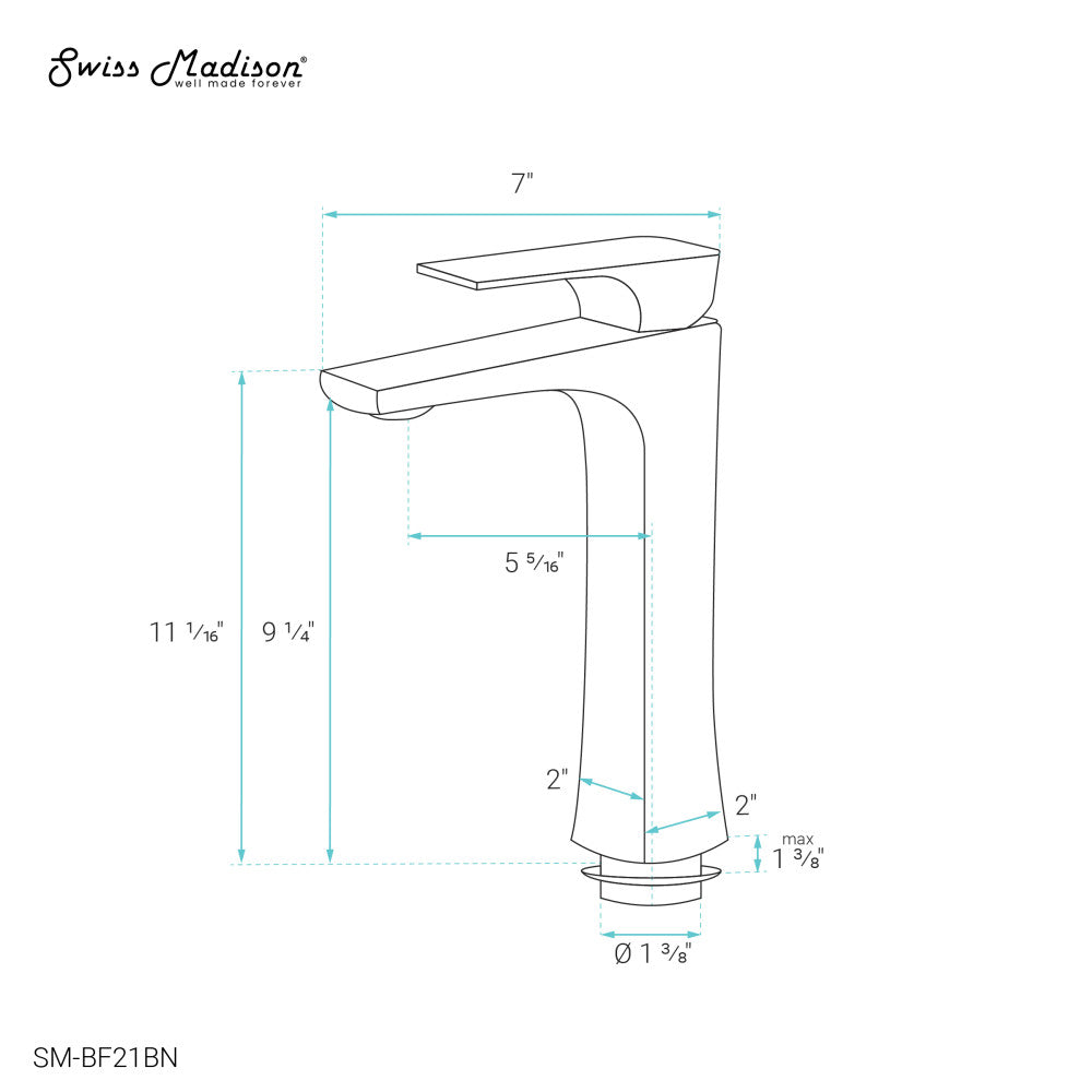 Monaco Single Hole, Single-Handle, High Arc Bathroom Faucet in Brushed Nickel