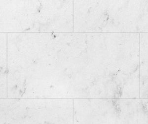 Swanstone TSMK-9650-1 50 x 96 Swanstone Traditional Subway Tile Glue up Bathtub and Shower Single Wall Panel in Carrara TSMK9650.221