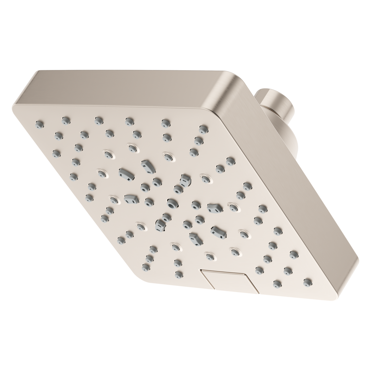 Modern Square Showerhead in Brushed Nickel