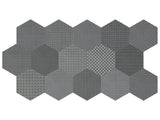 Anatolia Tile 8 In Hex Tapestri Silk 4500-0987-0 Blend Silk Blend Hexagon 8.5x8.5 - premium natural stone mosaic tile from Anatolia Tile, available at PoshHaus showroom in Keene, NH