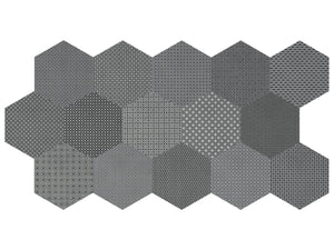 Anatolia Tile 8 In Hex Tapestri Silk 4500-0987-0 Blend Silk Blend Hexagon 8.5x8.5 - premium natural stone mosaic tile from Anatolia Tile, available at PoshHaus showroom in Keene, NH