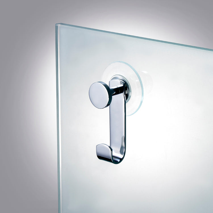 Suction Pad Hook in Chrome, Gold Finish
