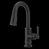Port Haven Pull-Down Bar/Prep Faucet in Tuscan Bronze