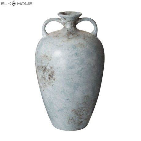 Elk 857088 Mottled Starling Vase - Pale Blue