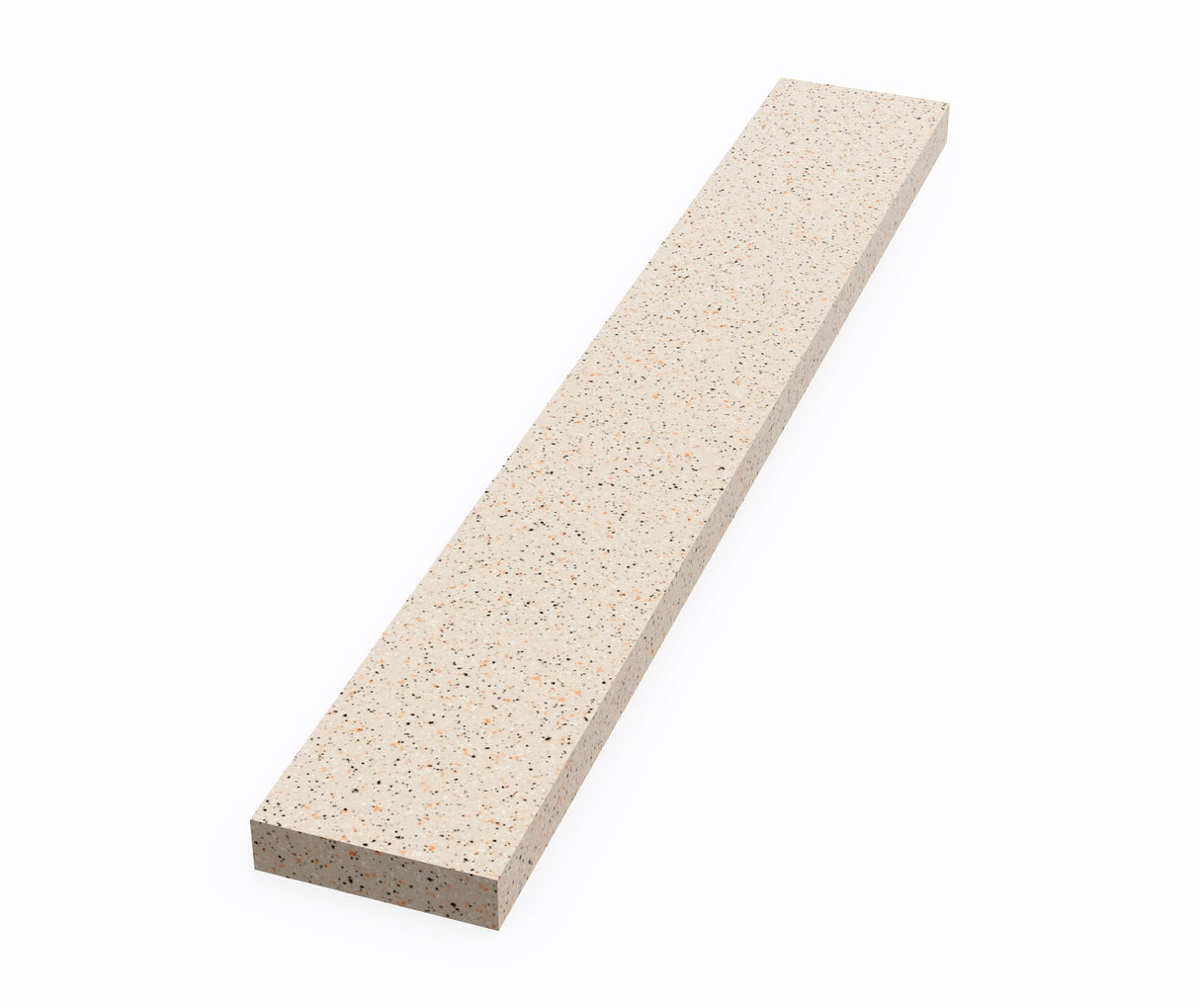 Swanstone VT-21-3SS 3/8" x 3" x 21" Sidesplash Ellipse Vanity Tops in Bermuda Sand VT02103SS.040
