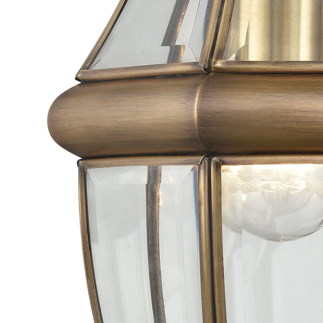 Elk 8601EW/89 Ashford 8'' High 1-Light Outdoor Sconce - Antique Brass