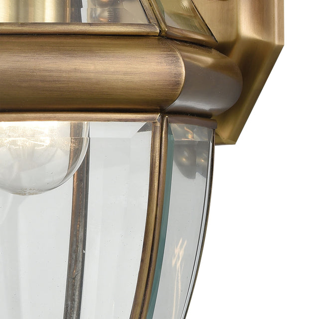 Elk 8601EW/89 Ashford 8'' High 1-Light Outdoor Sconce - Antique Brass