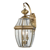Elk 8602EW/89 Ashford 10'' High 2-Light Outdoor Sconce - Antique Brass