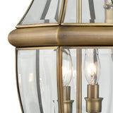 Elk 8602EW/89 Ashford 10'' High 2-Light Outdoor Sconce - Antique Brass
