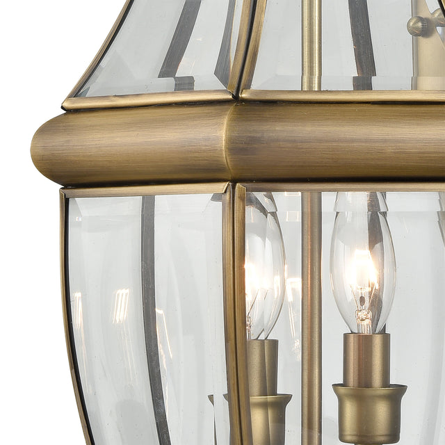 Elk 8602EW/89 Ashford 10'' High 2-Light Outdoor Sconce - Antique Brass