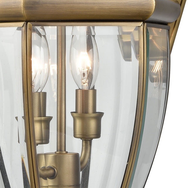 Elk 8602EW/89 Ashford 10'' High 2-Light Outdoor Sconce - Antique Brass