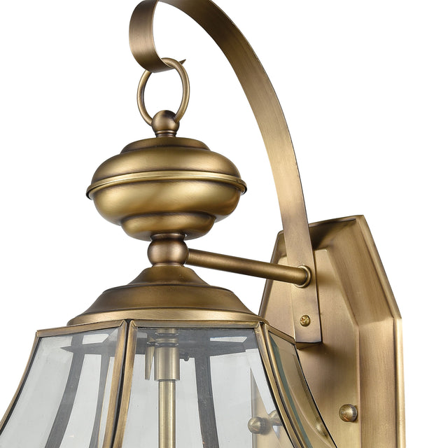 Elk 8602EW/89 Ashford 10'' High 2-Light Outdoor Sconce - Antique Brass