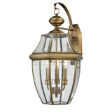 Elk 8603EW/89 Ashford 12'' High 3-Light Outdoor Sconce - Antique Brass